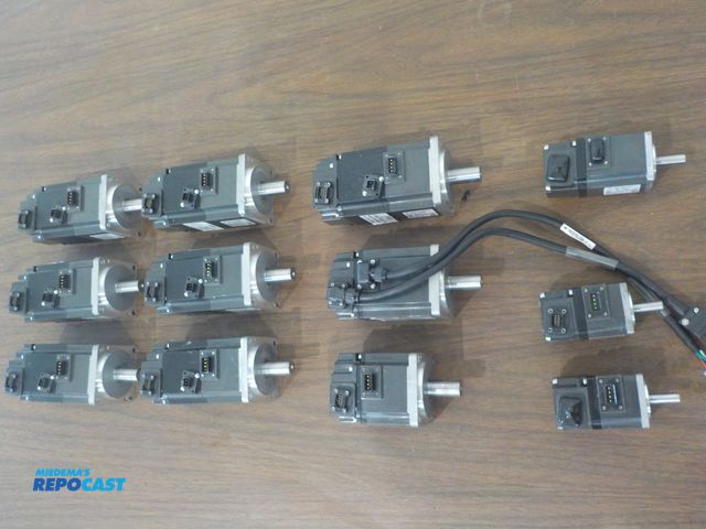Lot 2-34243 - Lot of (12) Mitsubishi AC servo motors.