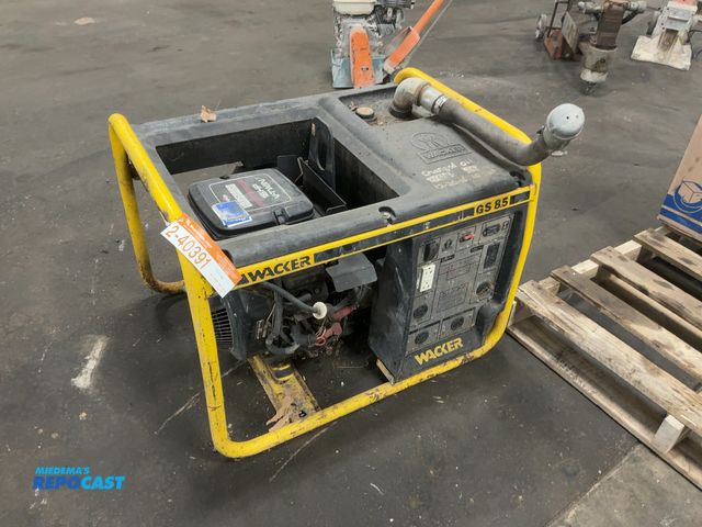Lot 2-40391 - Wacker GS 8.5 Generator, 1,371 Metered Hours, Briggs and Stratton 16hp V-Twin Gas Engine with Electr...