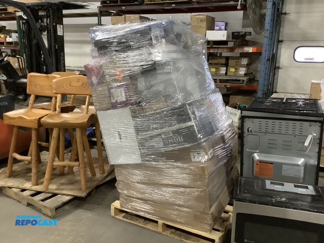 Lot 2-63353 - Skid lot of McKenna kitchen Faucets, a Mailmaster streamline mailbox, miscellaneous small dishwasher...