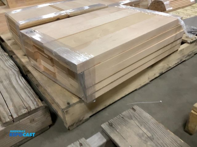 Lot 2-93509 - 20 Pieces of unfinished birch hobby and craft boards 1 1/4” x 3 1/4” x 23”