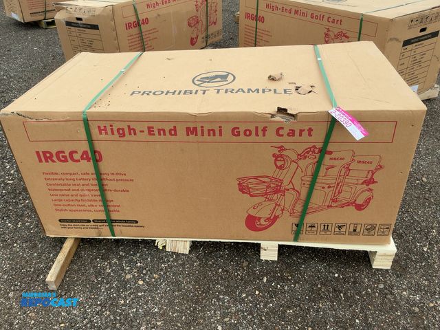 Lot 2-20390 - New SDLANCH IRGC40 3-Wheel Mini Electric Golf Cart / Scooter, 60 Volt, 600 Watt Motor, Three Speed, ...