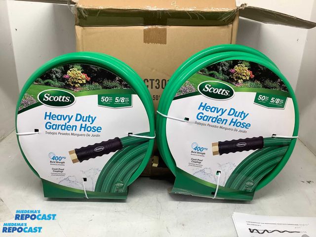 Lot 2-92478 - Lot of (2) Scott’s 5/8” x 50’ professional heavy duty garden hoses, #SCT30104