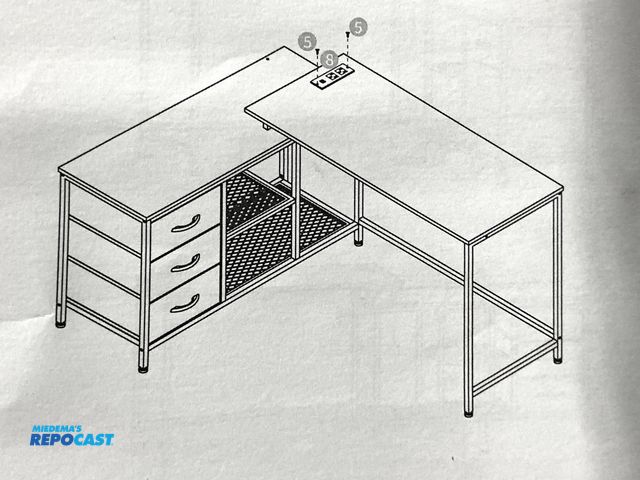 Lot 2-74992 - Costway CB10583 L-Shaped Wood Computer Desk Writing Study Desk w/Convenient Side Storage Cabinet (wh...