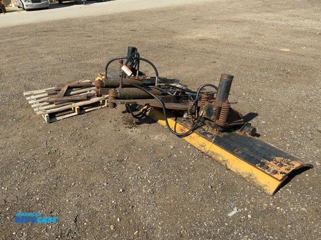 Lot 2-44294 - 12' Wide Belly Scraper Blade, bolt on metal cutting edge, hydraulic angle, good cutting edge
