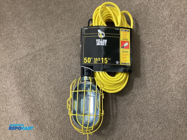 Lot 2-92887 - New New Woods Yellow Jacket Work Light by Southwire. 16/3 wire, 50 feet long, burn resistant steel b...