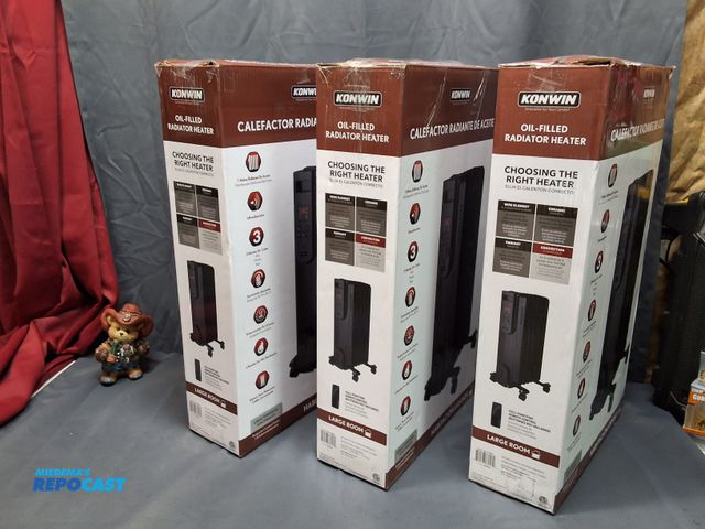 Lot 2-11413 - (3) KONWIN OIL-FILLED RADIATOR HEATERS