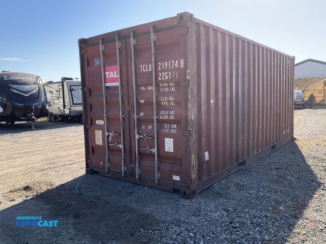 Lot 2-TBD - 20’ Shipping/Storage Container Metal No Key or combination