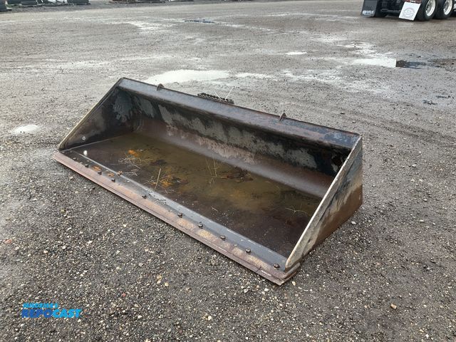 Lot 2-41016 - Caterpillar 84” skid steer bucket, bolted on cutting edge, skid steer quick attach, used