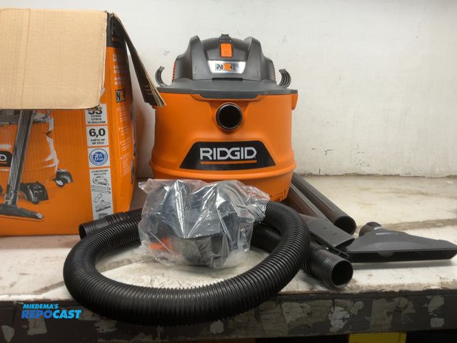 Lot 2-14642 - Ridgid 14 Gallon NXT Wet/Dry Shop Vac Model HD1400 6.0 Peak HP (very light use, cleaned, tested and ...