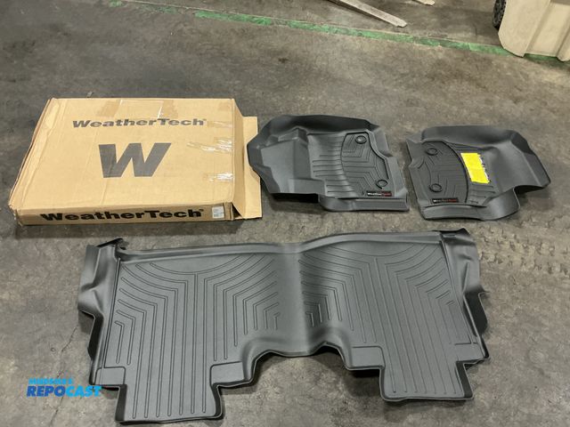 Lot 2-93834 - Set of (3) Weather Tech black rubber floor mats