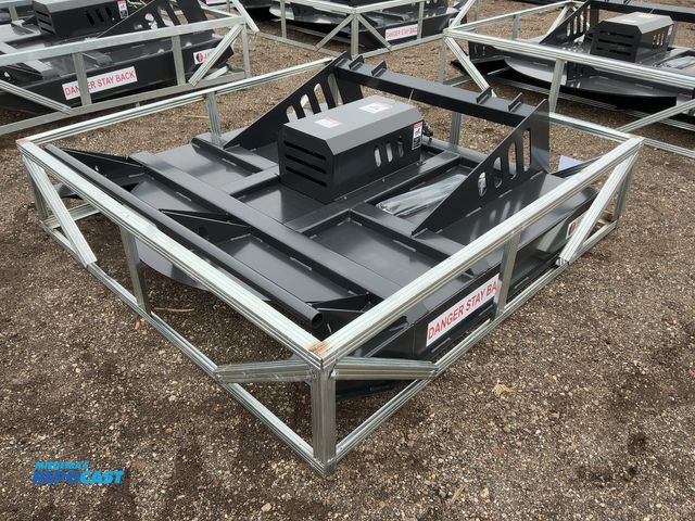 Lot 2-42240 - New JCT 72” Brush Mower Skid Steer Attachment, hydraulic driven with hoses and quick coupler fitting...