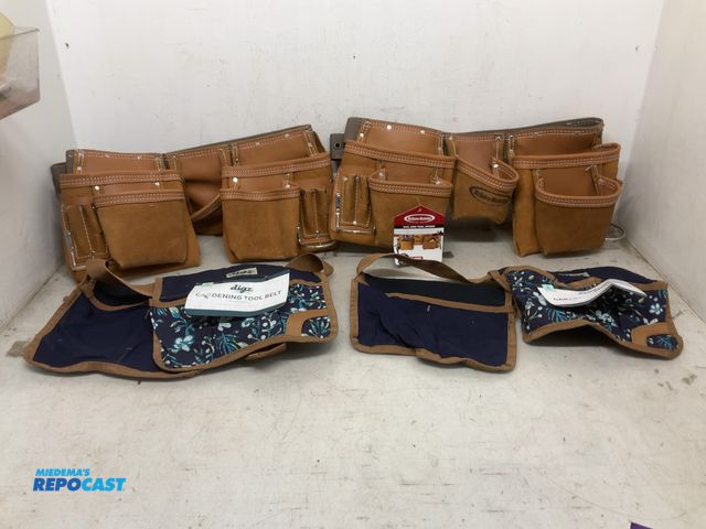 Lot 2-35848 - 2 mc guire contractor work belts and 2 womens garden work belts