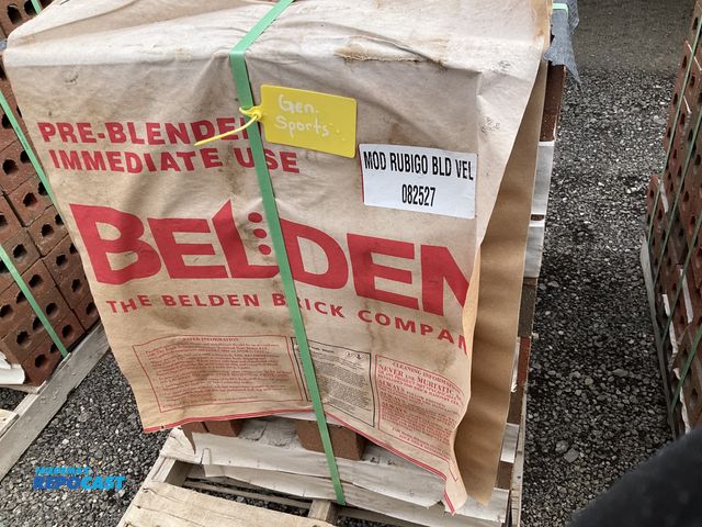 Lot 2-91533 - Belden Brick Company (1) Pallet of MOD RUBIGO BLD VEL 082527 Rubigo Red Velour Brick