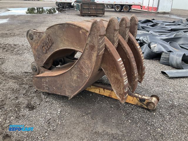 Lot 2-40892 - Geith heavy duty mechanical grapple excavator attachment, 4 tooth side is 50”W and the 3 tooth side ...