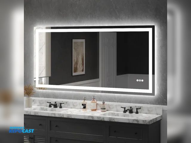 Lot 2-37100 - USHOWER Klara Series – 72'' x 36'' Rectangular LED Bathroom Mirror