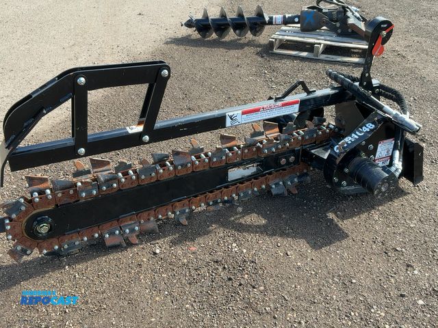 Lot 2-43065 - Kubota CTR1048 Trencher Mini Skid Steer Attachment, 48” Max Trench Depth, 6-1/2” Trench Width, S/N: ...