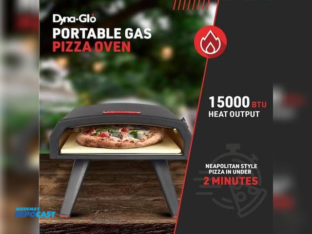 Lot 2-33638 - dyna glo portable gas pizza oven