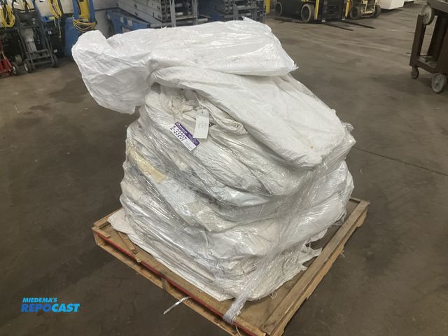 Lot 2-33207 - Skid of misc vinyl tent sides, most are 7’ x 20’, various conditions, used