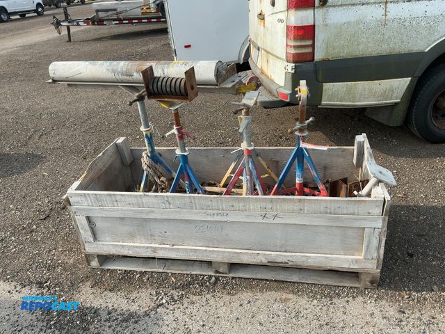 Lot 2-44501 - Lot of (5) Assorted Pipe/Material Stands, Ridgid and Sumner Brands, one has 50-1/2” wide roller