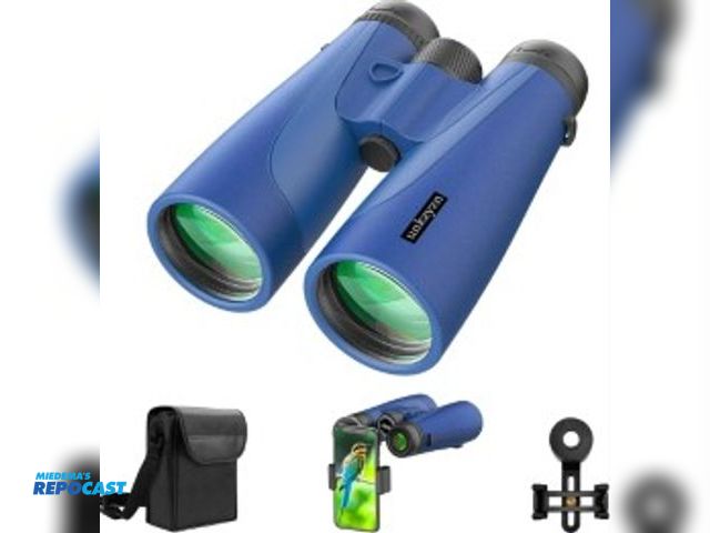 Lot 2-19389 - Binoculars-ergonomic rubber grip, compact and portable, FMC, bright &amp; clear BRAND NEW