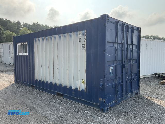 Lot 2-61342 - 20’ Shipping / Storage Container Site Office Conversion Metal Forkable Stackable Lockable