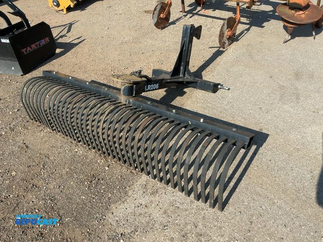 Lot 2-22814 - Tarter LR206 6’ 3-point Landscape Rake, manual angle adjustment