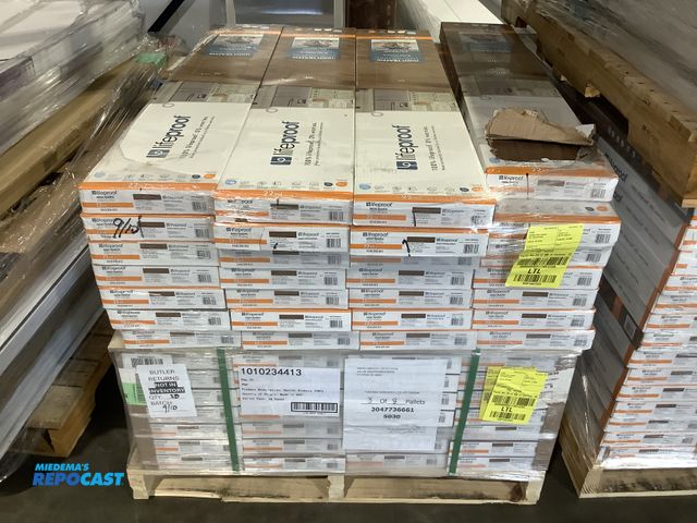 Lot 2-99942 - Skid lot of (56) boxes of life proof high traffic butler hickory rigid core vinyl flooring boards ap...