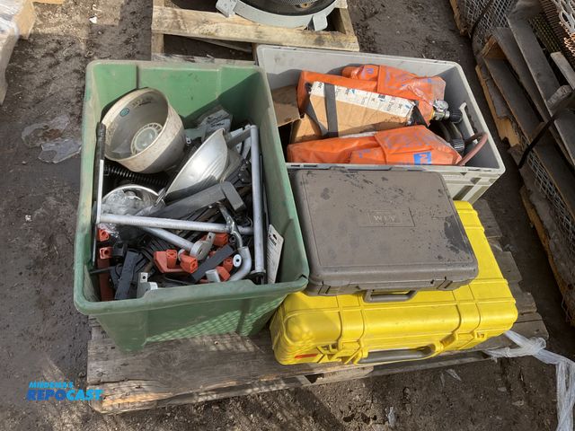 Lot 2-19846 - Miscellaneous skid lot of industrial pars including: north emergency escape breathing apparatus’, va...