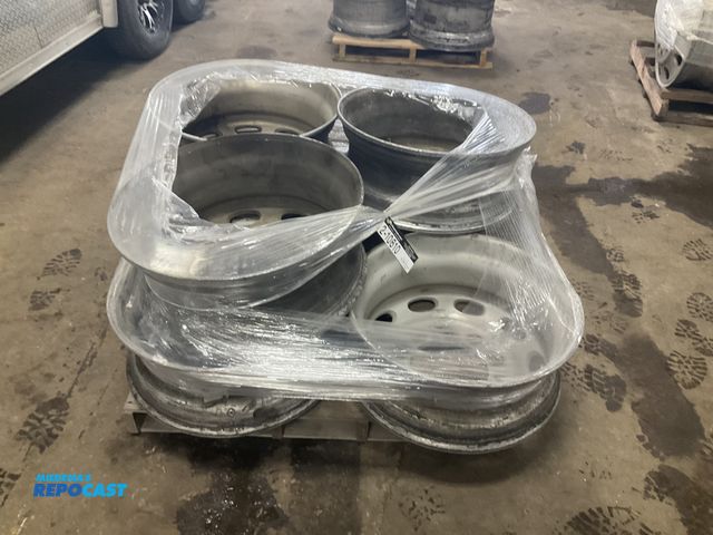 Lot 2-10610 - (7) 22.5” aluminum semi wheels, used