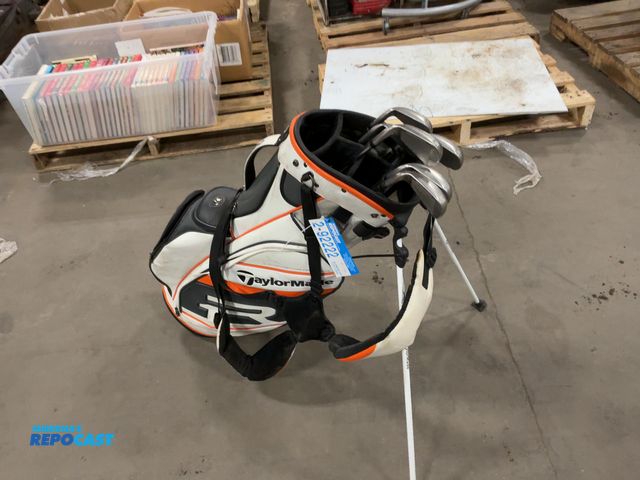 Lot 2-92222 - Tailor-made Carry Golf Bag and Full Set of Amp Cell King Cobra Irons (9, 8, 7, 6, 5, G, P)