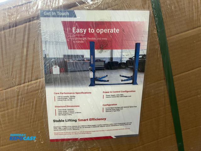 Lot 2-43472 - New SDLANCH Model TPL Two Post Lift, 4500 KG Lifting Capacity, 1800mm Lifting Height, 220/380 Volt E...