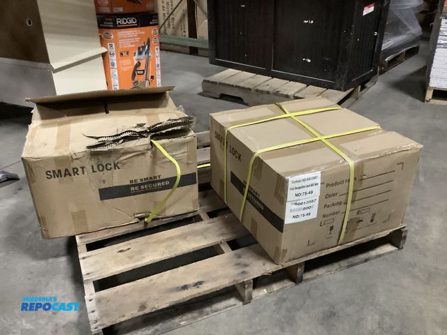 Lot 2-15672 - Lot of (16) New Sets of Misc. Face Recognition Door Locks, Satin Nickel/Black. All New in Box