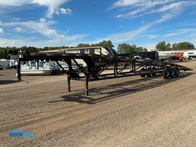 Lot 2-20501 - 2021 Kaufman 50' 3-Car Hauler Wedge Tri-Axle Gooseneck Trailer