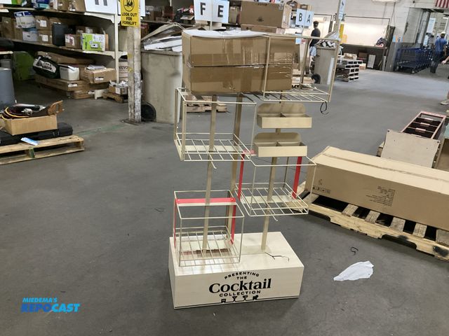 Lot 2-91085 - Cocktail Display Rack measuring 27” x 14” x 53”