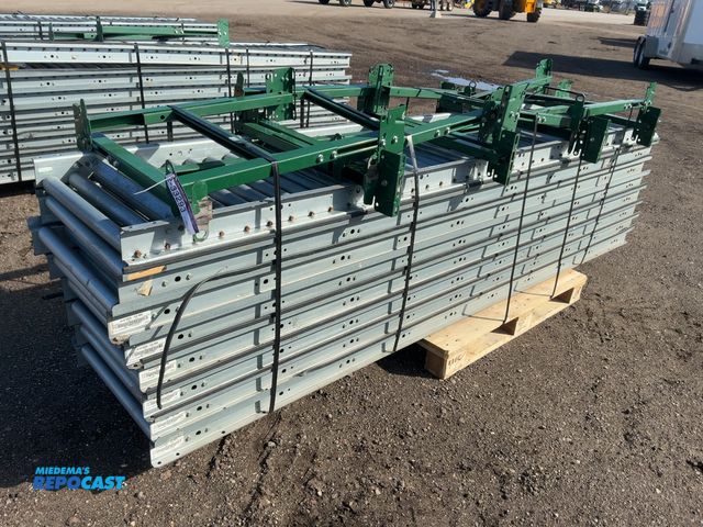 Lot 2-33293 - (8) 10’ Sections of Roller Conveyor, 24” wide, approx. 21.5” wide rollers, come with (8) adjustable ...