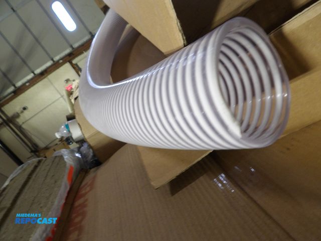 Lot 2-53075 - New Suction &amp; Discharge Hose, 3" hose inside dia., 55 psi, clear/white, 10' hose length, model #...