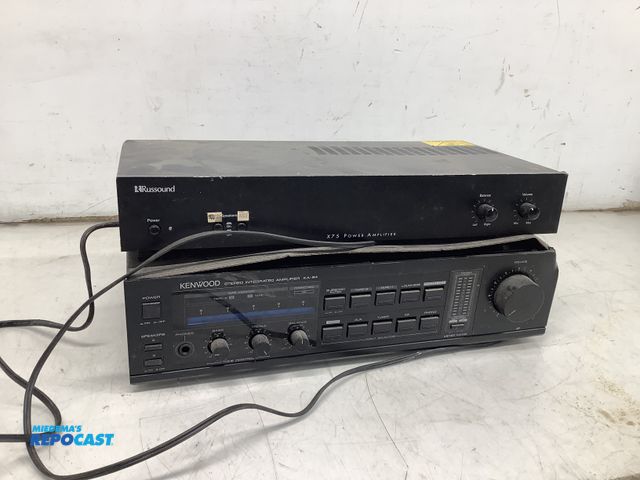 Lot 2-16276 - Kenwood KA-94 Stereo invertebrates amplifier 120V And russound power amplifier X75 stereo equipment