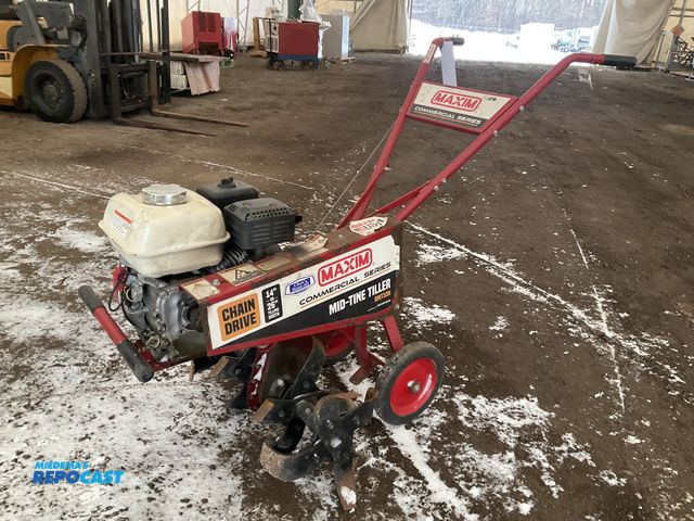 Lot 2-11075 - Maxim RMT55H heavy-Duty Commercial Mid-Tine Tiller Gas Powered