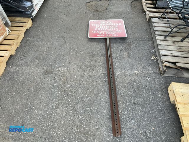 Lot 2-64349 - No trespassing prison property sign
