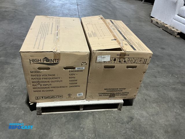 Lot 2-32437 - Skid of 2 Over-the-Range Microwaves