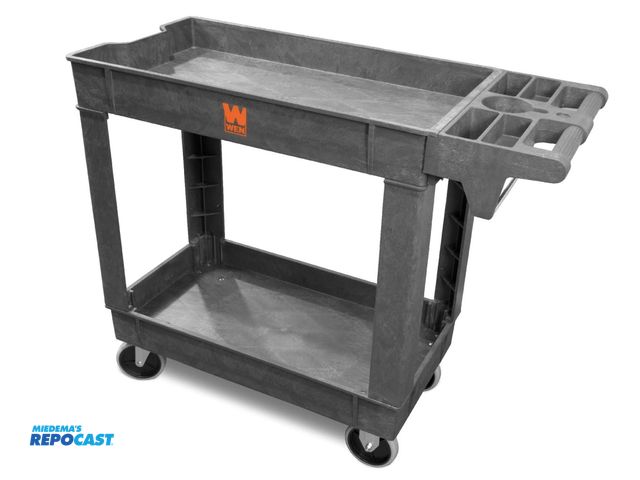 Lot 2-13775 - WEN 73009 500-Pound Capacity 40 by 17-Inch Two-Shelf Service Utility Cart