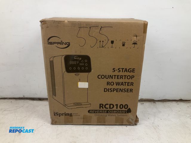 Lot 2-17190 - iSpring 5-Stage Countertop RO Water dispenser, Model#RCD100, reverse osmosis