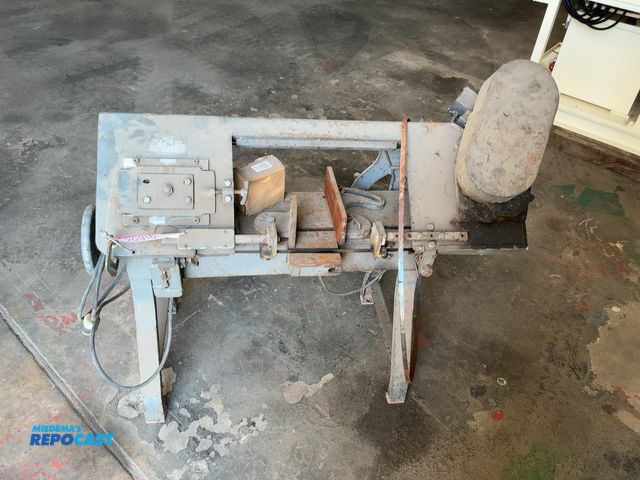 Lot 2-20916 - Wells Metal Band Saw, Model 58B, 120 volt, manual vise, clamp on cover, Works