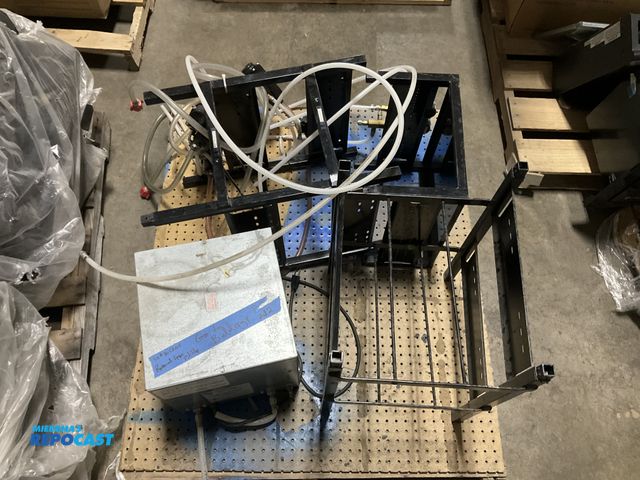 Lot 2-73021 - Skid of (1) Soda Bib Dispenser and Metal Racking with Reinforced Braided Tubes