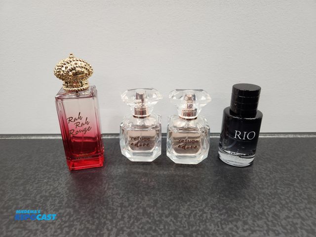 Lot 2-18555 - Lot of (4) Designer Perfumes and Cologne, inclulding Rah Rah Rouge by Juicy Couture, Refuge Adore (x...