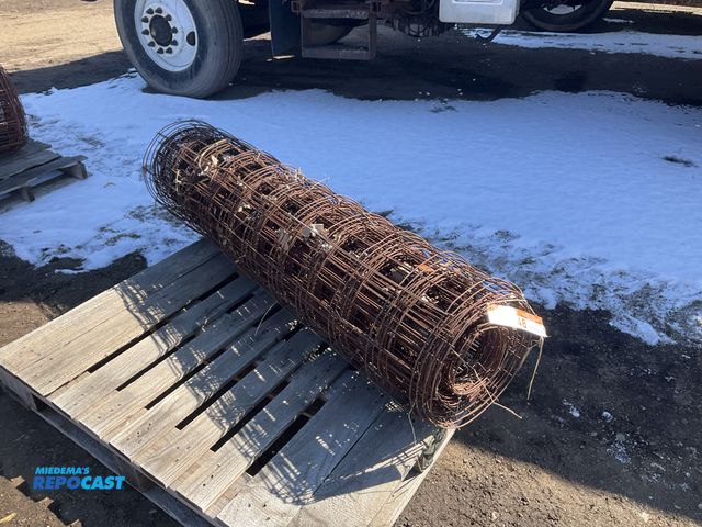 Lot 2-42448 - Roll of 60”T of wire fencing, unknown length