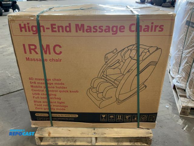 Lot 2-43689 - New SDLANCH IRMC Massage Chair, 5+8 massage mode, mobile phone holder, central control quick knob, U...