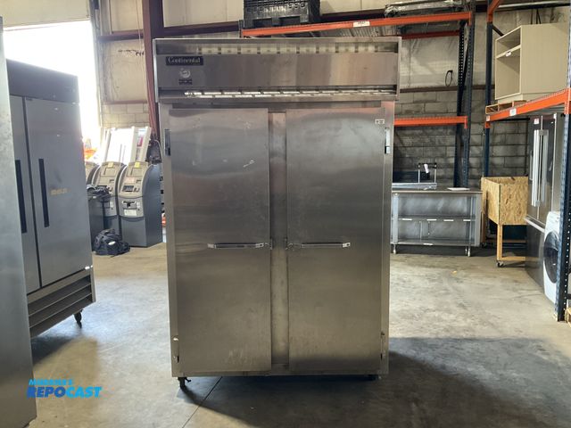 Lot 2-55041 - Continental  2F Stainless Steel Commerical Refrigerator Continental model 2F, stainless steel 2-door...