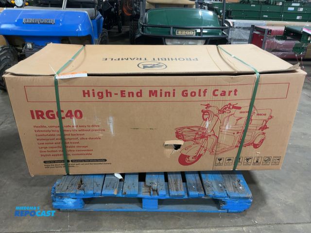 Lot 2-43492 - New SDLANCH IRGC40 3-Wheel Mini Electric Golf Cart / Scooter, 60 Volt, 600 Watt Motor, Three Speed, ...
