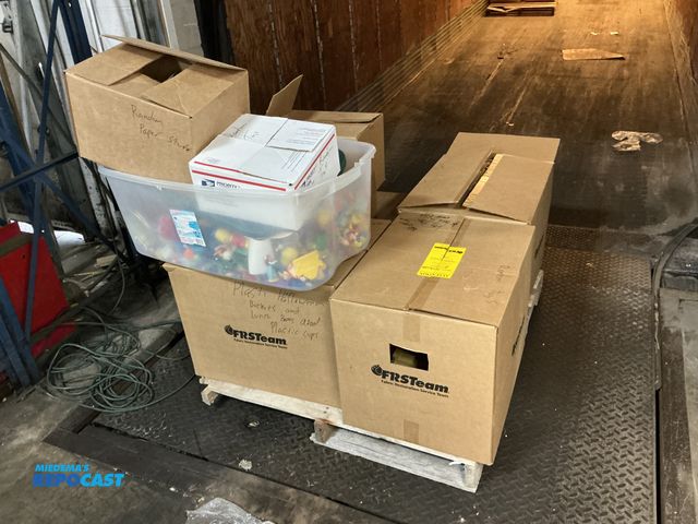 Lot 2-93374 - Skid Lot of Miscellaneous Kids Toys, Plastic Cups, Large Tote of Little People/Figurines, and More